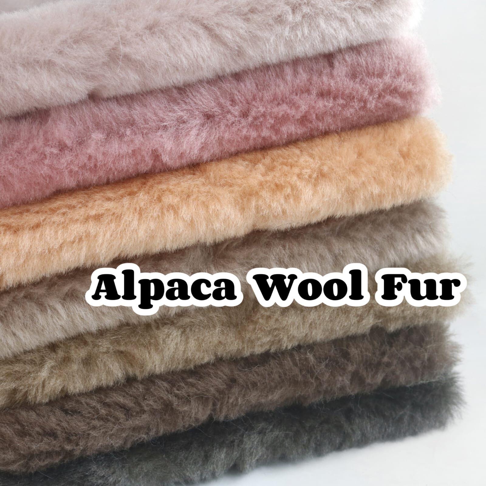 Quality Teddy Bear Fur Fabric Faux Alpaca Fur Fabric Wool Texture