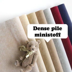 thicken ministoff miniature dense pile bear fabric ministof mini bear fabric ministoff plush paw material doll clothes mini bear fabric A05