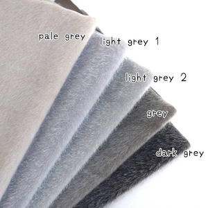 miniature bear fabric long pile mini bear fabric mini faux fur for teddy bear making mini plush fabric bear making A04 image 7