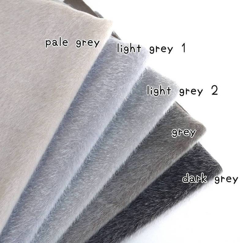 miniature bear fabric long pile mini bear fabric mini faux fur for teddy bear making mini plush fabric bear making A04 image 7