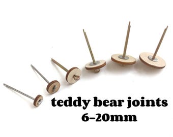 teddy bear joint set discs cotter pin for artist teddy bear making mini bear joint making supplies 6mm/8mm/10mm/12mm/15mm/18mm/20mm