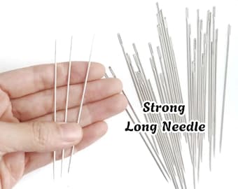 5pcs Strong Long Needle for Doll Sewing, 3.5" Tick Needle, Teddy Bear Making Supplies