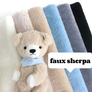 wool texture plush faux fur fabric teddy bear fur fabric alpaca texture plush fabric bear sherpa fleece fabric C07