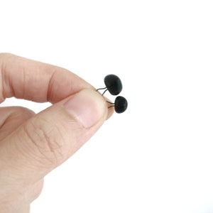 5pairs Black Glass Eyes on Loop Mohair Teddy Bear Crochet Animals Glass Eyes with Wire 3mm 4mm 5mm 6mm 8mm 10mm 12mm 14mm image 5