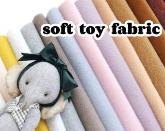 stuffed animal fabric bear plush fabric soft toy fabric teddy bear fabric miniature bear fabric soft plush fabric plush toy fabric A02
