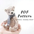 classic teddy bear sewing pattern artist teddy bear pattern to sew mini bear sewing pattern