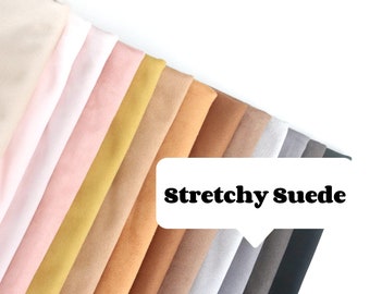 stretchy suede fabric for bear paw pad eyelid making matt suede matte suede fabric thin faux suede teddy bear sculpture paw fabric S02