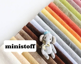 ministoff mini bear fabric paw pads making miniature bear supplies mini stoffe fabric on grid base artist teddy bear inner ear fabric A09