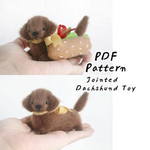Patrón de costura para perro salchicha, peluche de perro salchicha, cachorro, juguete suave, regalo hecho a mano para dueños de perros salchichas.