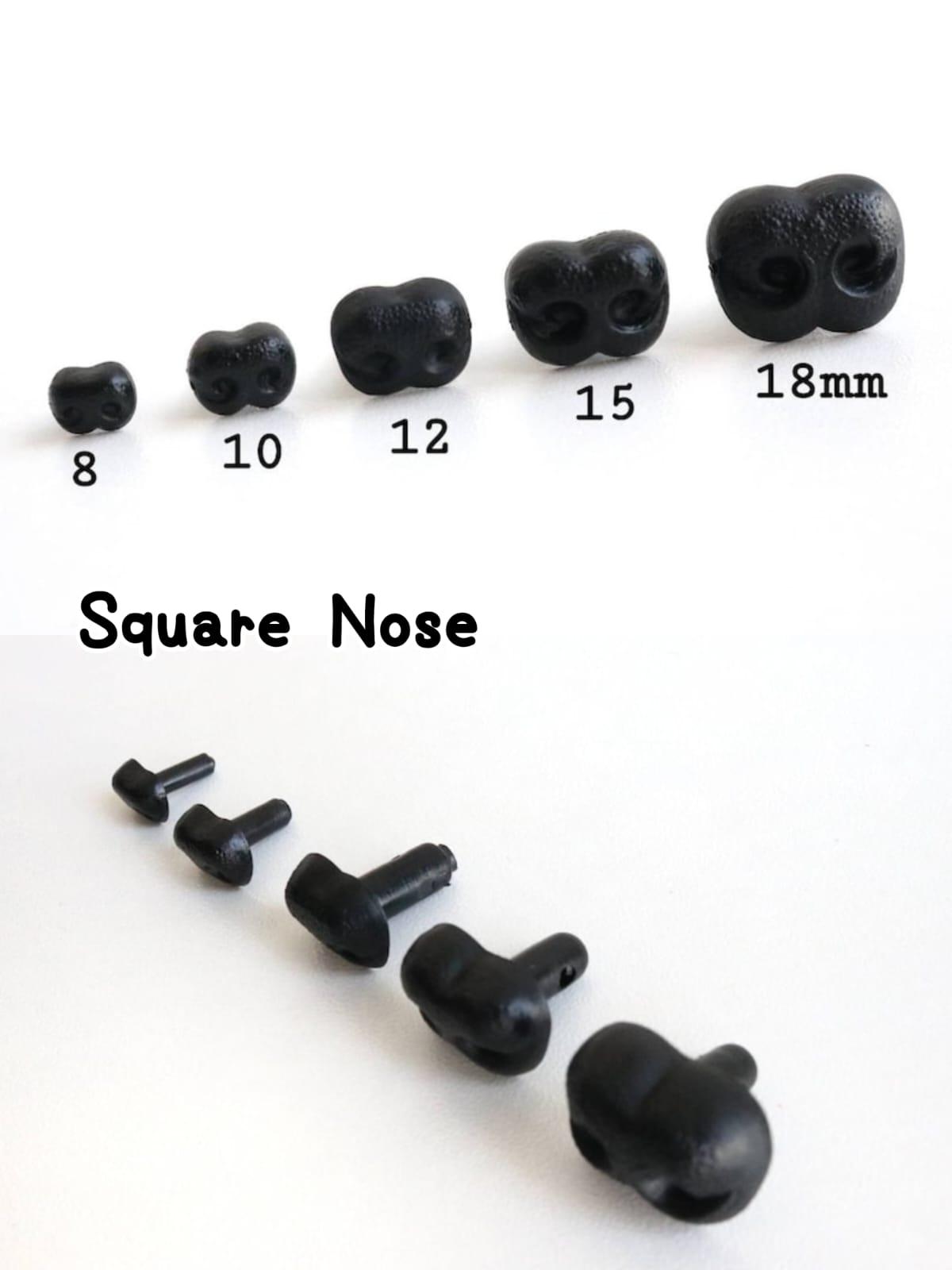 Naso Di Sicurezza Per Orsacchiotto 25 Mm Nero Con Fondello In Metallo – Riparazione E Creazione Peluche - Foto 2