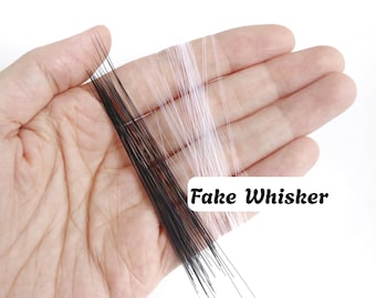 Fake Cat Whiskers for Crafts, Felted Animals, Stuffed Toy, Armigurumi Crochet Animals, Fake Schnurrhaare Z07