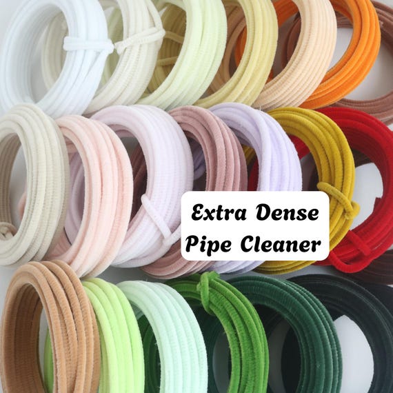 10yards Extra Dense Pipe Cleaners Flower Material Chenille Stems For Crafts Fuzzy Twisted Wire