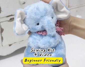 DIY Elefant Nähen Kit Kuscheltiere machen Kit Handwerk Plushie Projekt für Anfänger