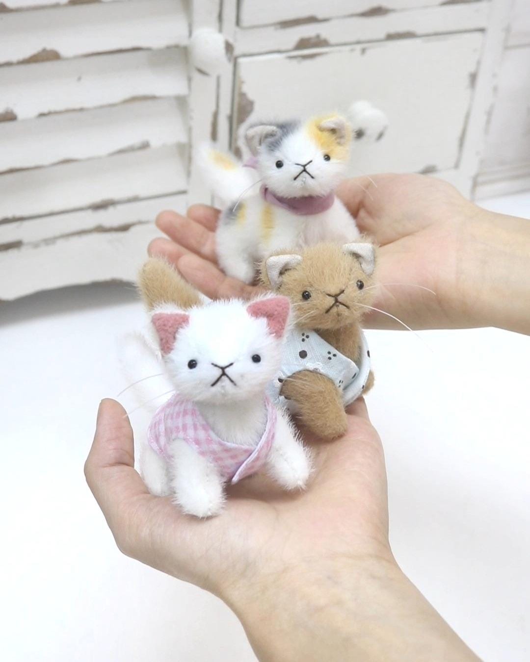 猫用裁縫キット DIY ミニ猫ぬいぐるみ裁縫キット ぬいぐるみ 大人用猫