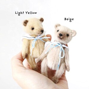 Mini Bär Nähen Kit, Künstler Teddy Bär Craft Kit DIY Miniatur Bär Kits mit Anleitung (Nähanleitung). Bild 3