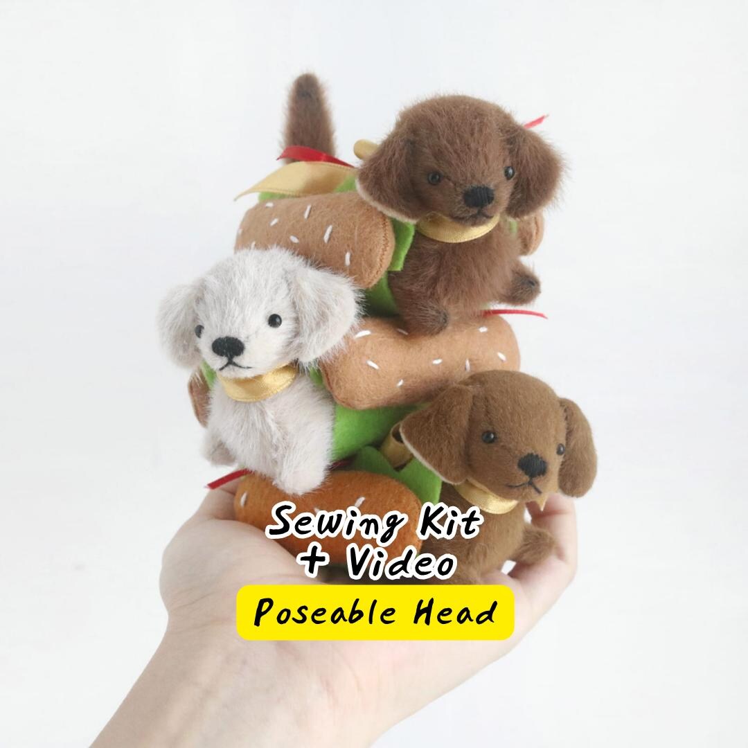 ダックスフンド裁縫キット ミニダックスフンドぬいぐるみクラフト
