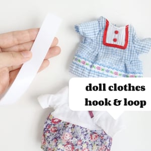 5yards-ultra thin doll clothes hook and loop fasteners doll clothes making supplies Z03