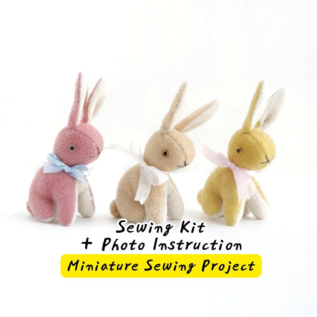 Mini Velveteen Rabbit Sewing Kit Bunny Plush Toy Craft Kit Mini