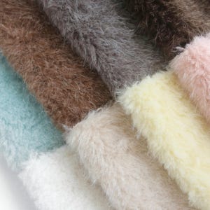 13mm faux fur wool texture fake fur for plushie toy doll making fur fabric fuzzy plush faux fur craft fur B19