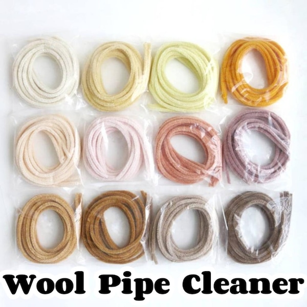 5pcs Quality Wool Pipe Cleaner for Crafts Chenille Stems Animals With Wire Twisted Wire Teddy Supplies PC01