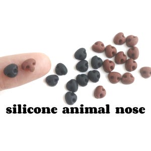 miękki mini nos psa nos niedźwiedzia silikonowy realistyczny zwierzęcy nos do czyszczenia fajek zwierzęcy mały nos psa do filcu wełnianego zwierzęcy amigurumi szydełkowy
