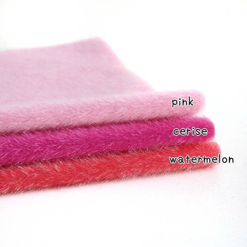 miniature bear fabric long pile mini bear fabric mini faux fur for teddy bear making mini plush fabric bear making A04 image 5