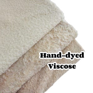 vintage viscose for teddy bear handdyed teddy bear viscose 6mm artist bear viscose fabric A54