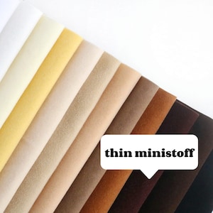 thin ministoff micro bear fabric teddy bear paw pads fabric inner ears mini bear making supplies material A14
