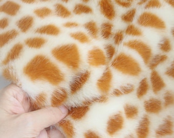 RUSS　キリン　ぬいぐるみ　キリン柄　ファー　コート ブルーナファミリー キリン SSサイズ|【ぬいぐるみのセキグチ