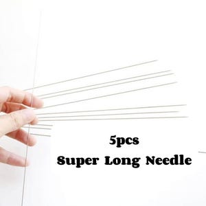 Kvalitets superlång nål pärlnål pärlnål för konstnär nallebjörnsögon att göra leksaksnålfilt Z06