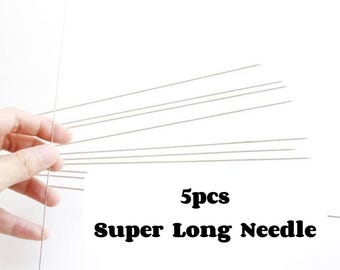 quality super long needle beading needle pearl needle for artist teddy bear eyes making toy needle felt Z06