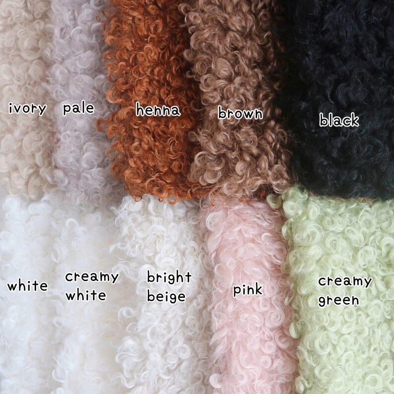 Soft Curly Teddy Bear Fur Fabric Curly Faux Fur Curly Pile Plushie ...