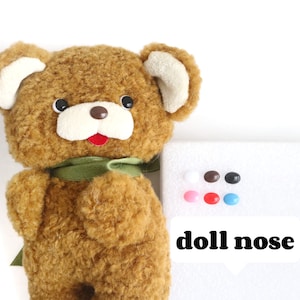 50pcs-doll nose stuffed animal plastic nose oval doll nose crochet tiny doll nose amigurimu mini doll nose