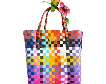 Mini Rainbow Plastic Basket