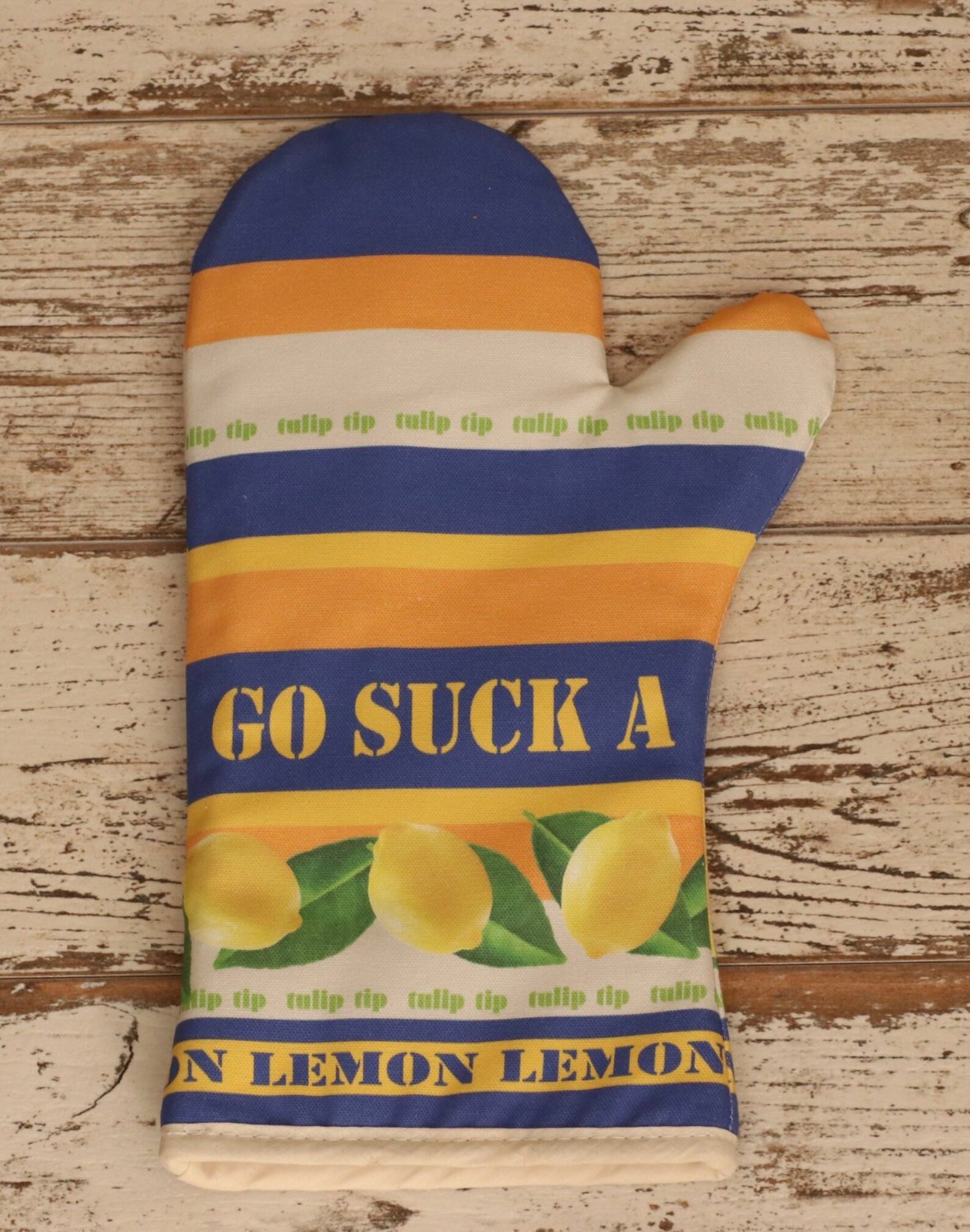 Lemon Print Oven Mitt. Oven Glove 100 Cotton Made in England Etsy