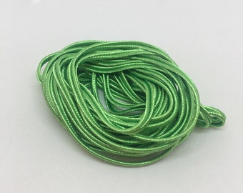 Green Satin Cord - 3mm by 5m
