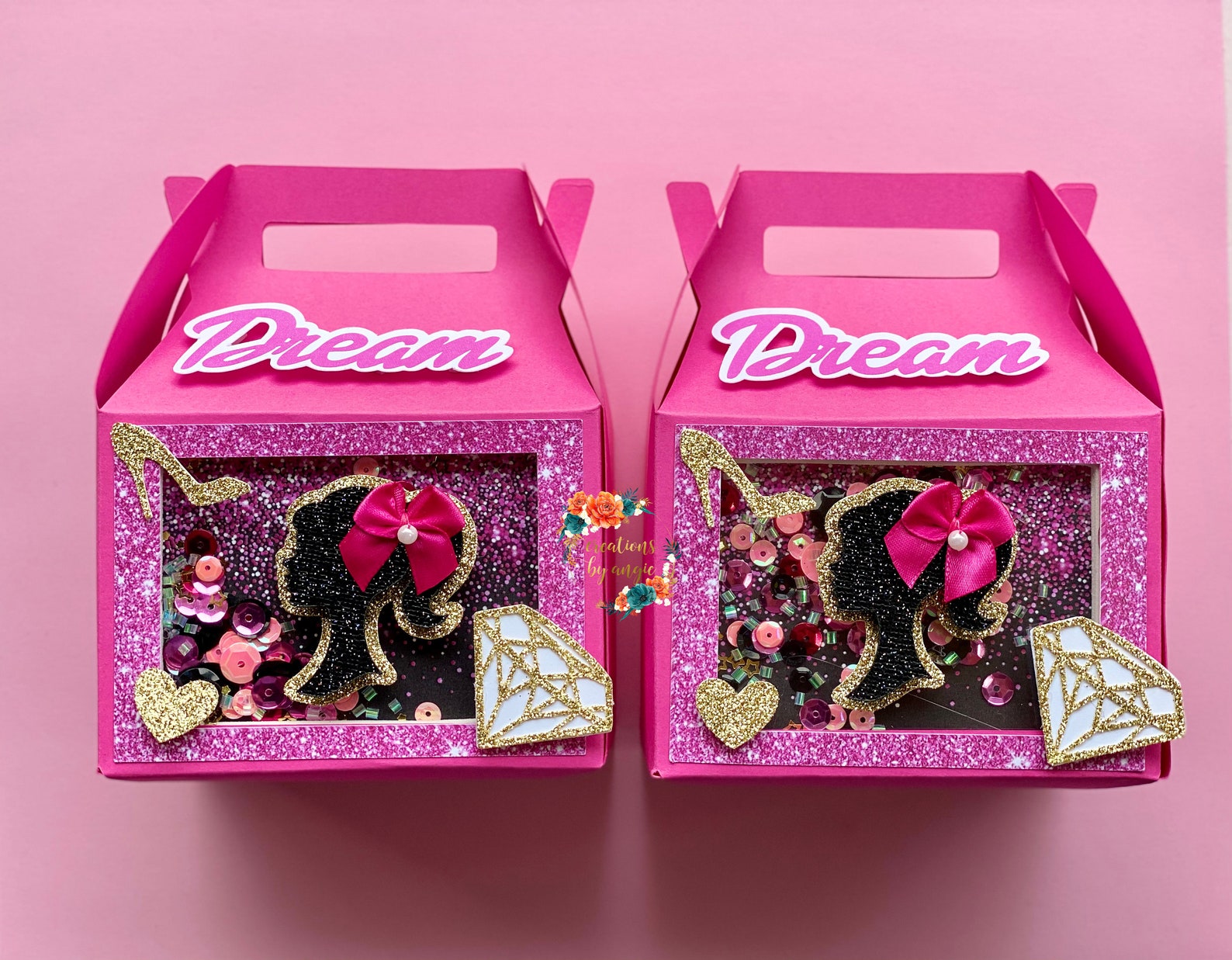 Barbie shaker favor boxes Barbie inspired boxes Barbie Etsy