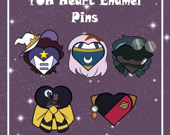 TOH Heart Enamel Pins - Hexside Kids