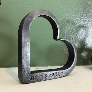 Hand Forged Steel Heart