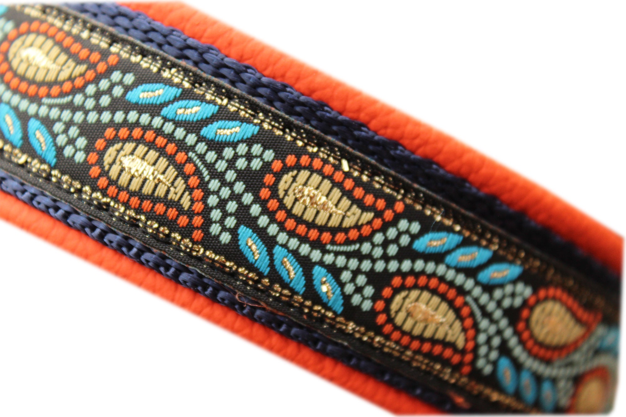 Vibrington Martingale Hundehalsband Aus Leder - Verstellbar, 3,8 Cm Breit, Für Große Hunde