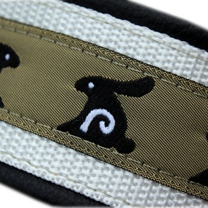 Wide Dog Collar Leather, Rabbits, Martingale Limited Slip, Design your own