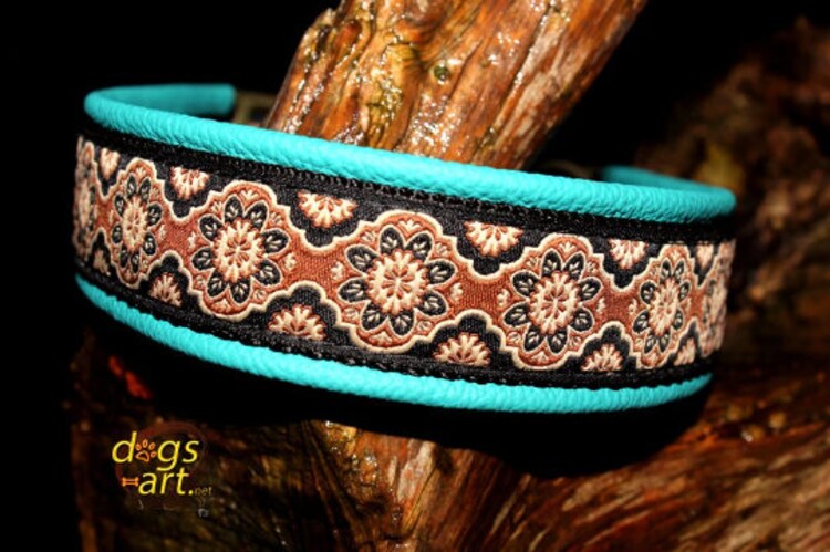 Vibrington Martingale Hundehalsband Aus Leder - Verstellbar, 3,8 Cm Breit, Für Große Hunde