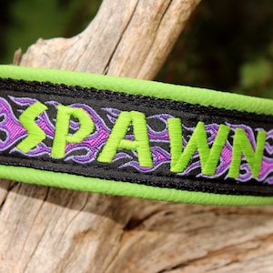 Personalized Dog Collar with Name, Embroidered Collars, Design your own