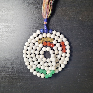 Bonpo mala / Bon tradición mala / 108 cuentas Bonpo mala / Mala tibetana /