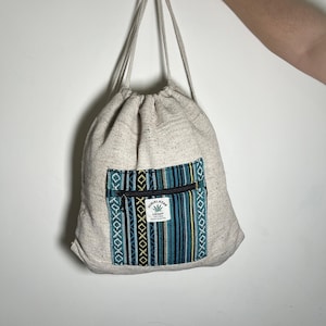 Hemp Drawstring Bag | Hemp gym Bag | Hemp Travel Bag |
