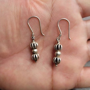 Silver vajra earring