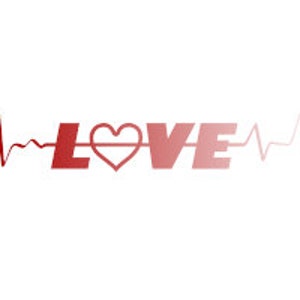 Heart Beat Love SVG and DXF for CNC Plasma and cutting machines