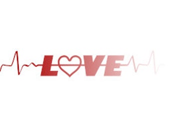 Heart Beat Love SVG and DXF for CNC Plasma and cutting machines