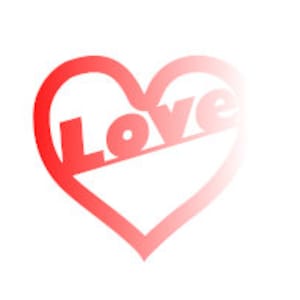 Heart with Love SVG and DXF for CNC Plasma and cutting machines