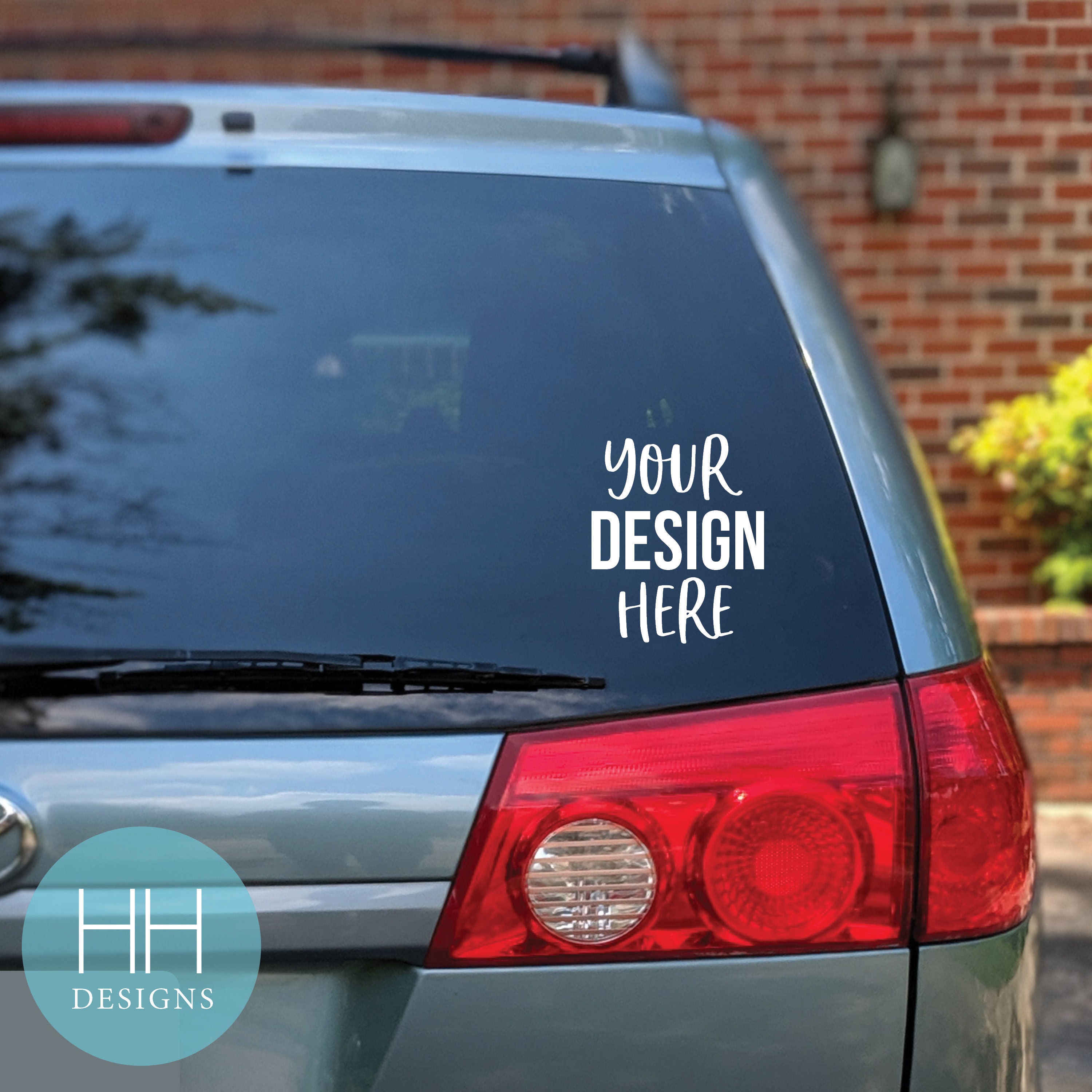 Van or Car Decal Mock Up, Styled Mockup, SVG Mockup, Vinyl Car Decal